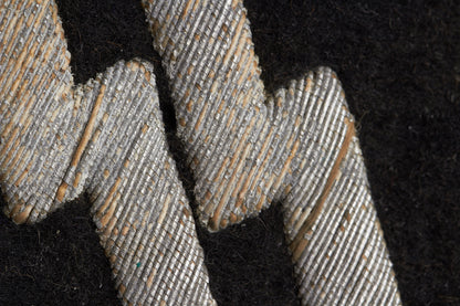 Waffen-SS Officer Collar tab. Tunic removed. Original.