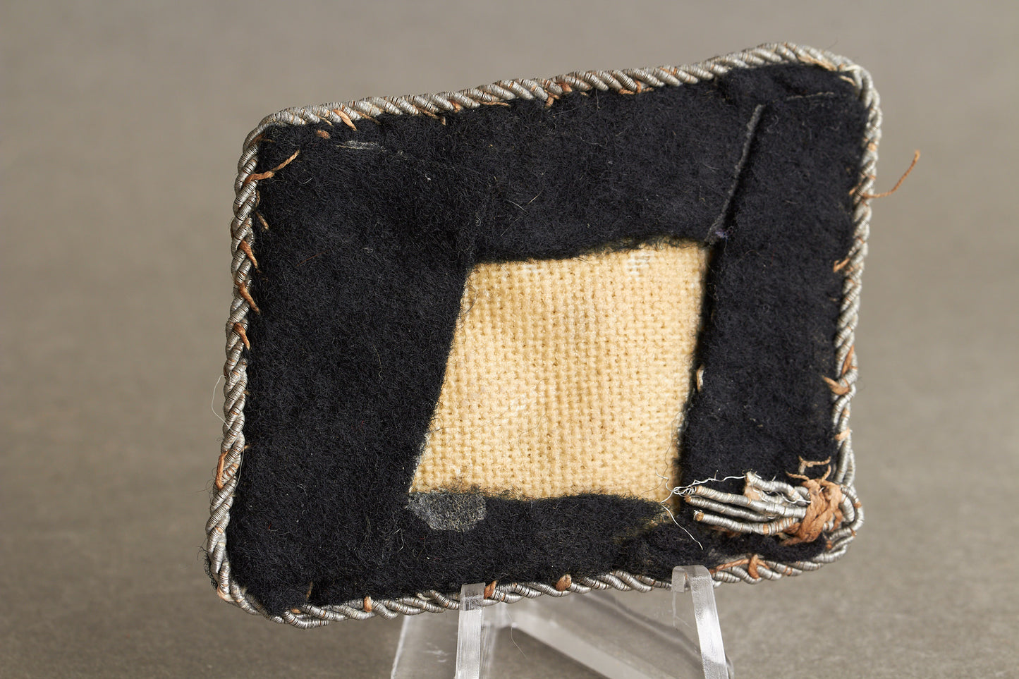 Waffen-SS Officer Collar tab. Tunic removed. Original.