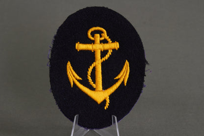 Kriegsmarine "Ärmelabzeichen" Career Sleeve Insignia. Maker marked. Original