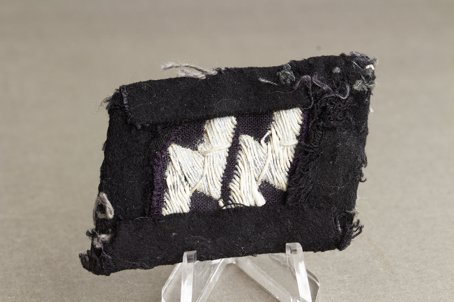 Waffen-SS Officer Collar tab. Tunic removed. Original.