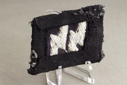 Waffen-SS Officer Collar tab. Tunic removed. Original.