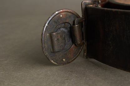 Early Waffen-SS Officer Belt and buckle. Marked "RZM SS 35/36". Nickel/silver construction. Original.
