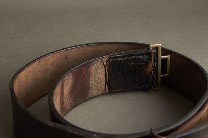 Early Waffen-SS Officer Belt and buckle. Marked "RZM SS 35/36". Nickel/silver construction. Original.