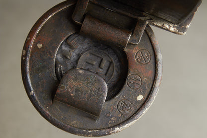 Early Waffen-SS Officer Belt and buckle. Marked "RZM SS 35/36". Nickel/silver construction. Original.