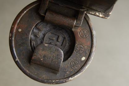 Early Waffen-SS Officer Belt and buckle. Marked "RZM SS 35/36". Nickel/silver construction. Original.