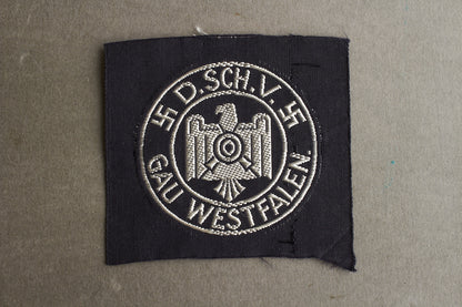 DRL "D.SCH.V - Gau Westfalen" Cloth "Leistungsabzeichen". Original.
