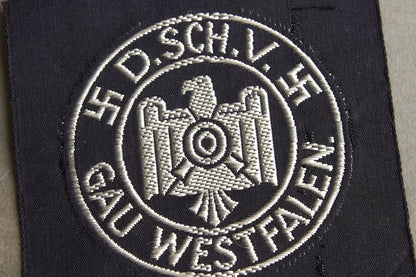 DRL "D.SCH.V - Gau Westfalen" Cloth "Leistungsabzeichen". Original.