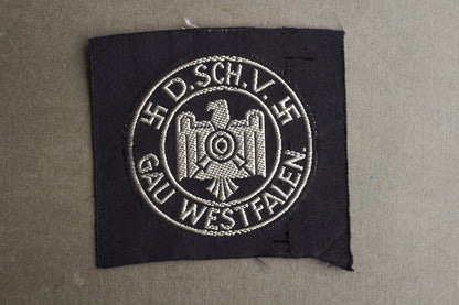 DRL "D.SCH.V - Gau Westfalen" Cloth "Leistungsabzeichen". Original.