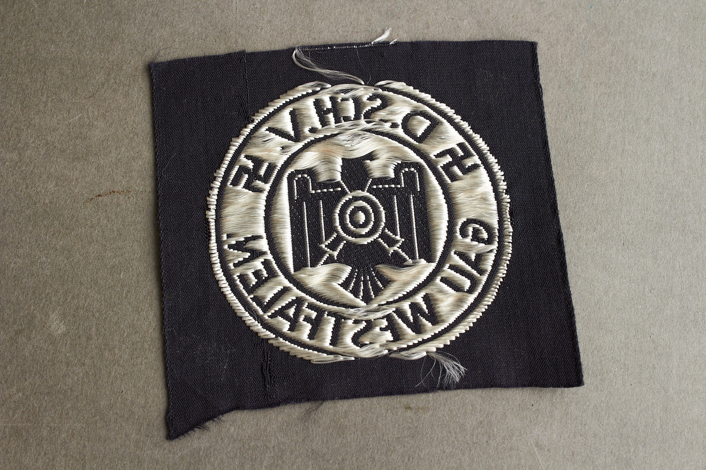 DRL "D.SCH.V - Gau Westfalen" Cloth "Leistungsabzeichen". Original.