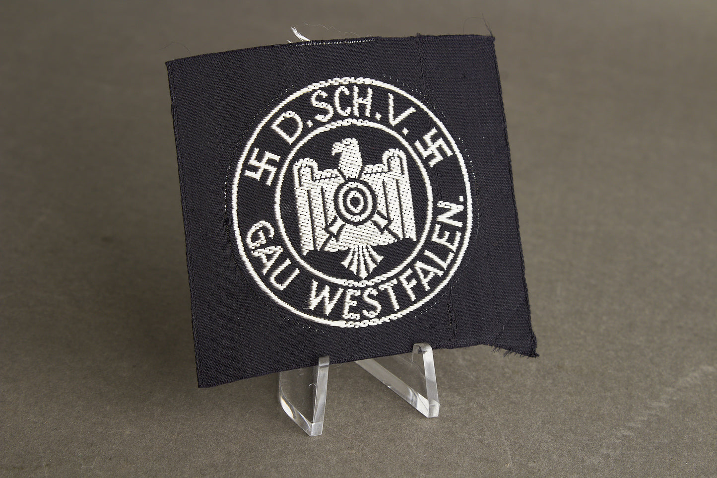 DRL "D.SCH.V - Gau Westfalen" Cloth "Leistungsabzeichen". Original.