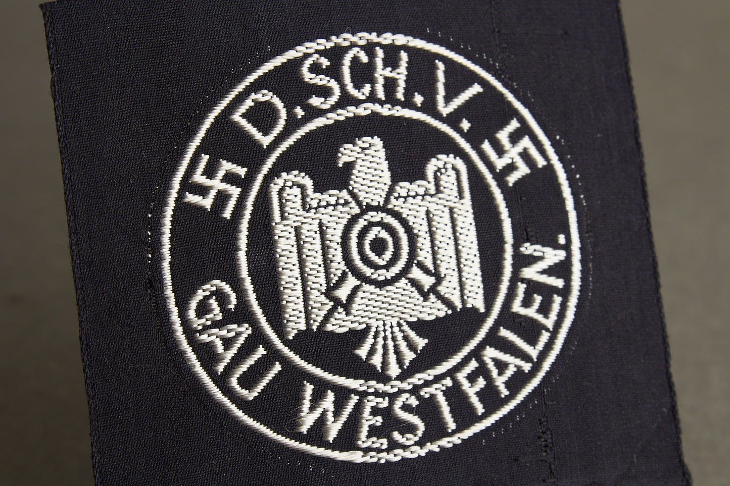 DRL "D.SCH.V - Gau Westfalen" Cloth "Leistungsabzeichen". Original.