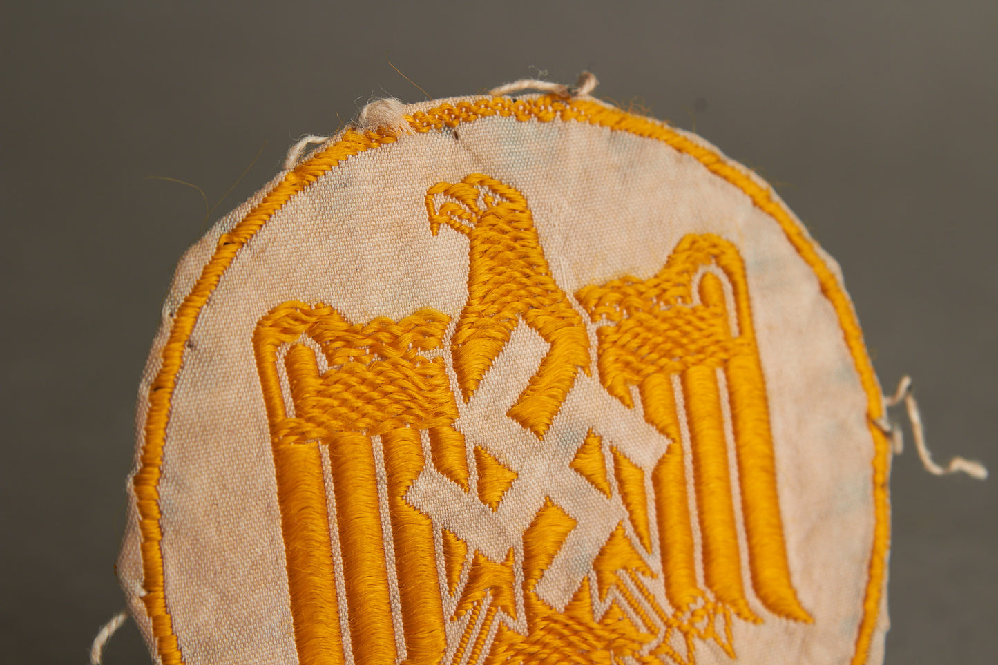 DRL Cloth "Leistungsabzeichen" in White. Tunic removed. Original.