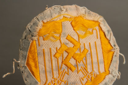 DRL Cloth "Leistungsabzeichen" in White. Tunic removed. Original.