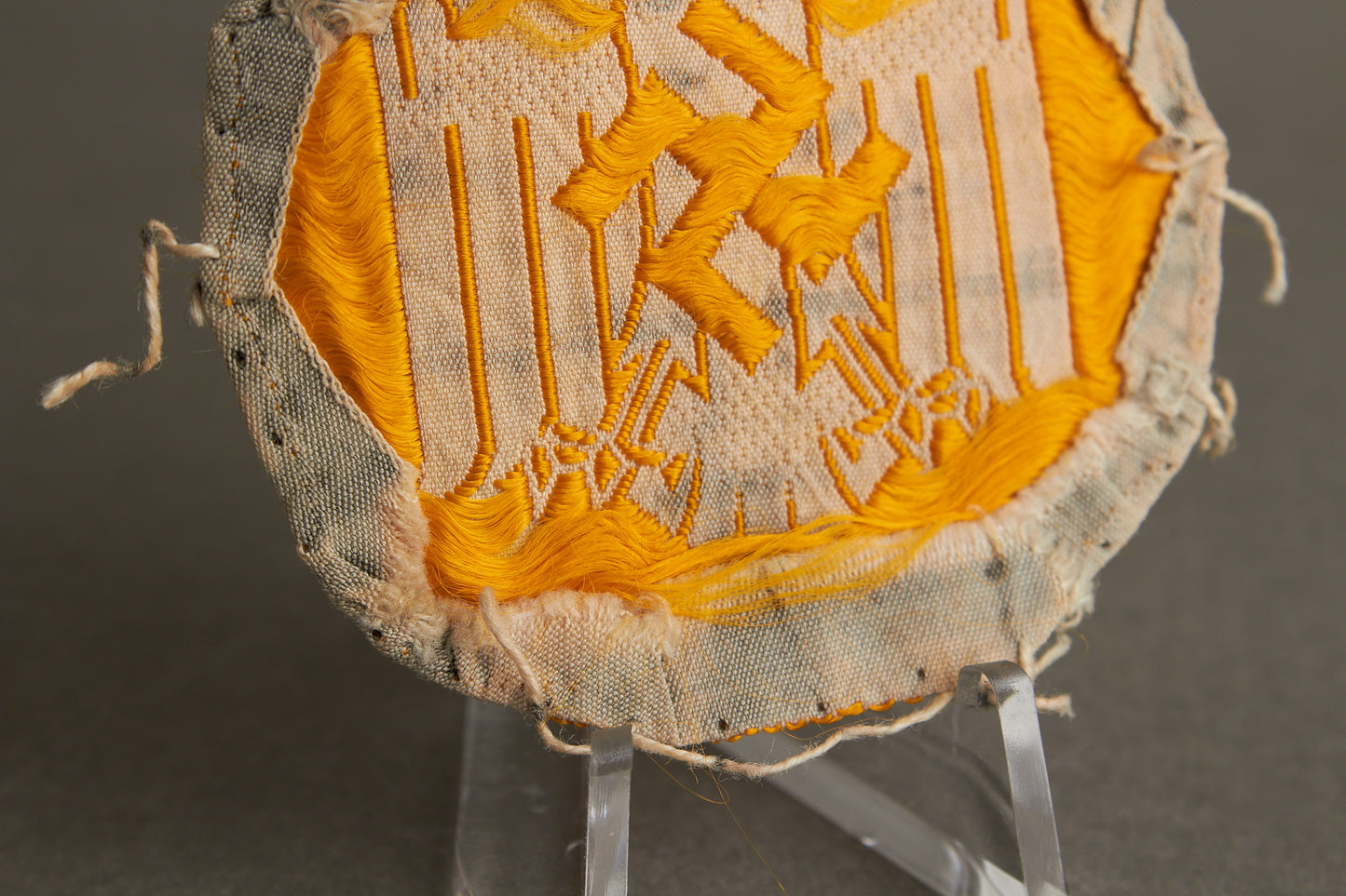 DRL Cloth "Leistungsabzeichen" in White. Tunic removed. Original.