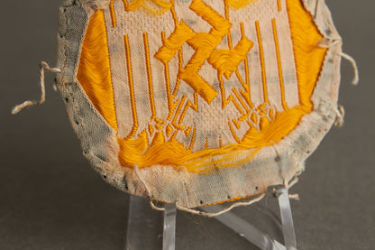 DRL Cloth "Leistungsabzeichen" in White. Tunic removed. Original.