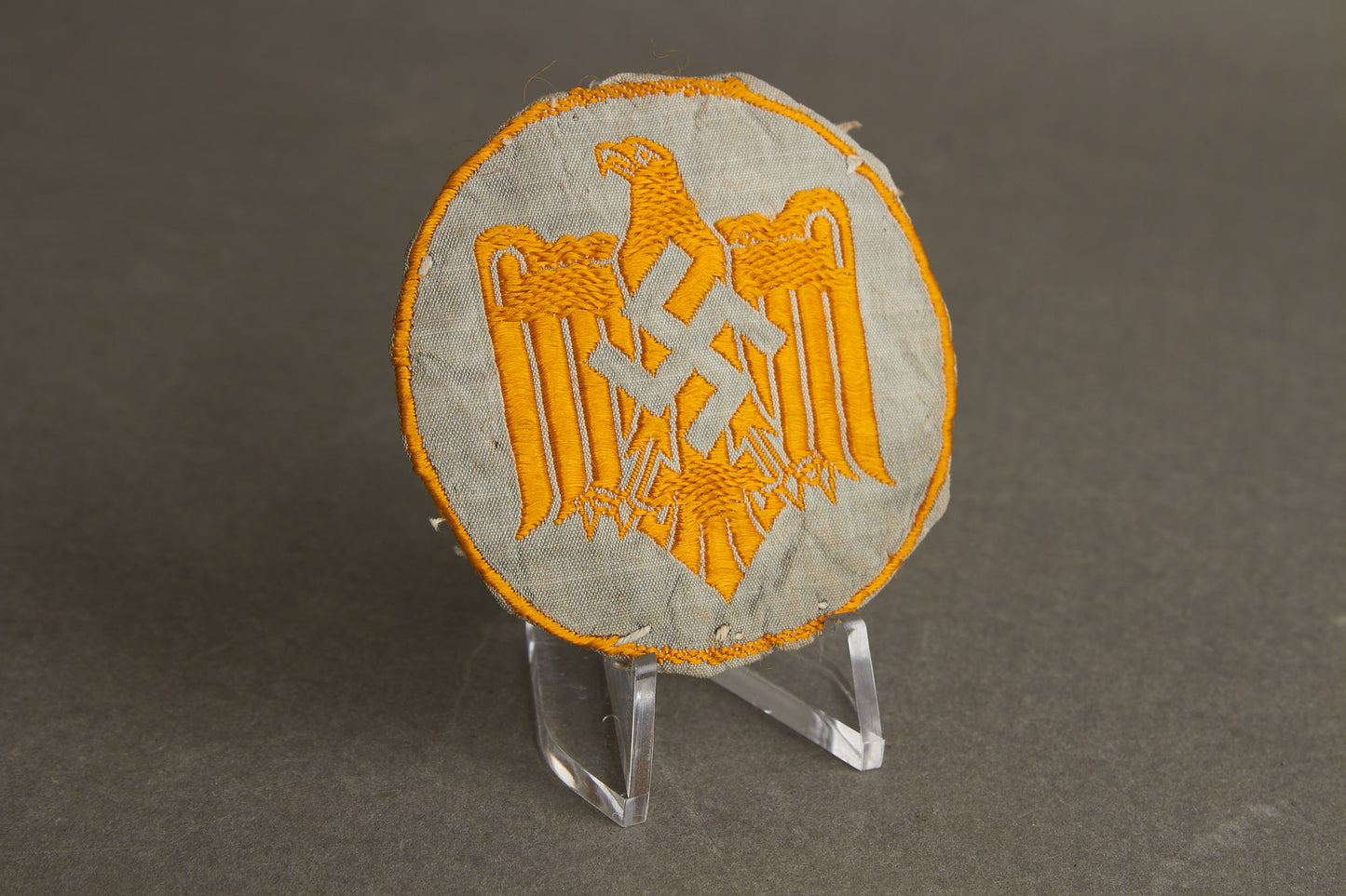 DRL Cloth "Leistungsabzeichen" in Grey. Tunic removed. Original.