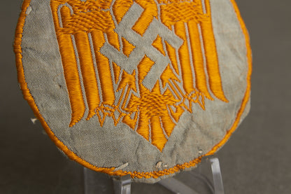 DRL Cloth "Leistungsabzeichen" in Grey. Tunic removed. Original.