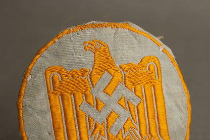 DRL Cloth "Leistungsabzeichen" in Grey. Tunic removed. Original.