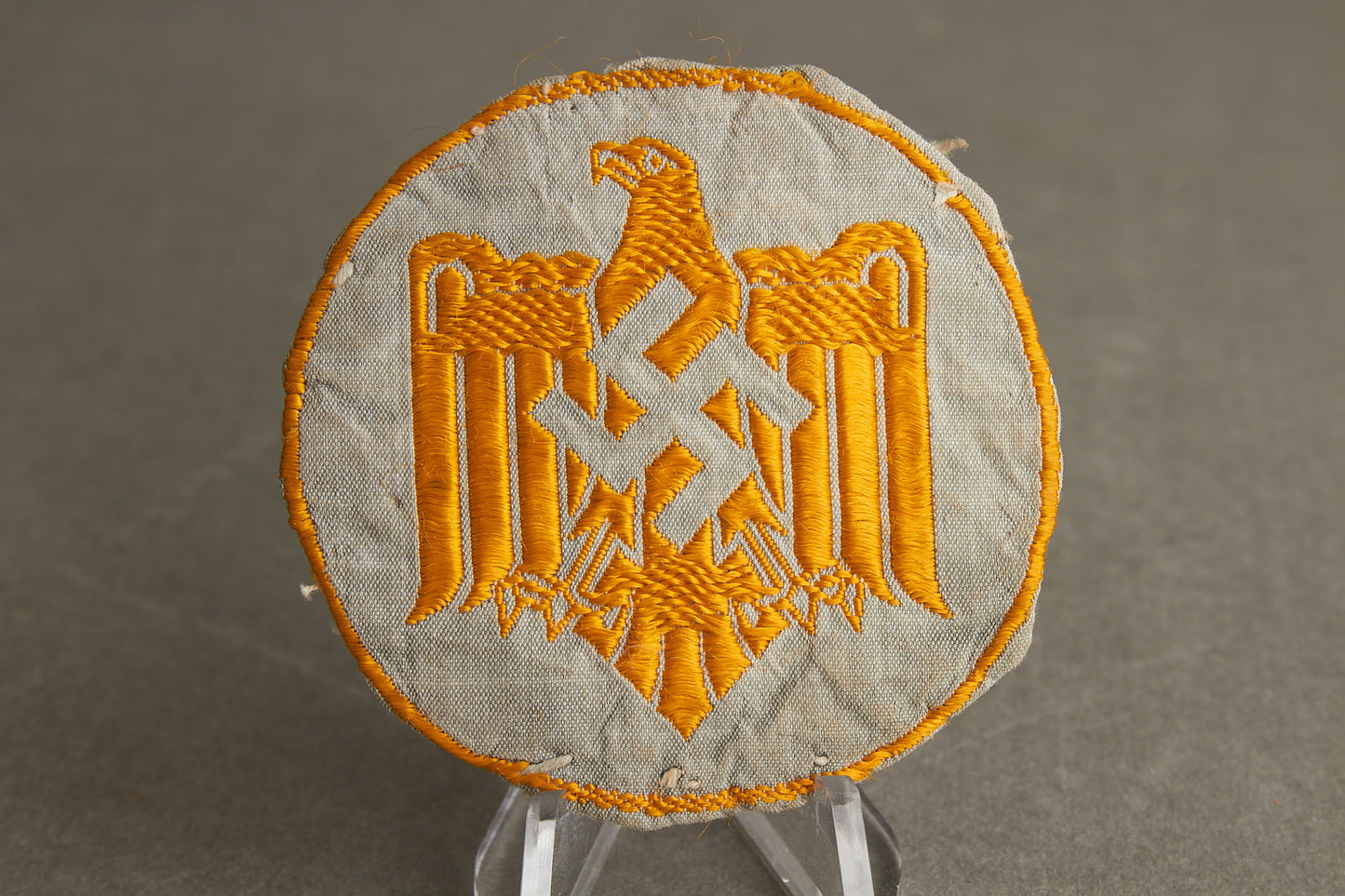 DRL Cloth "Leistungsabzeichen" in Grey. Tunic removed. Original.