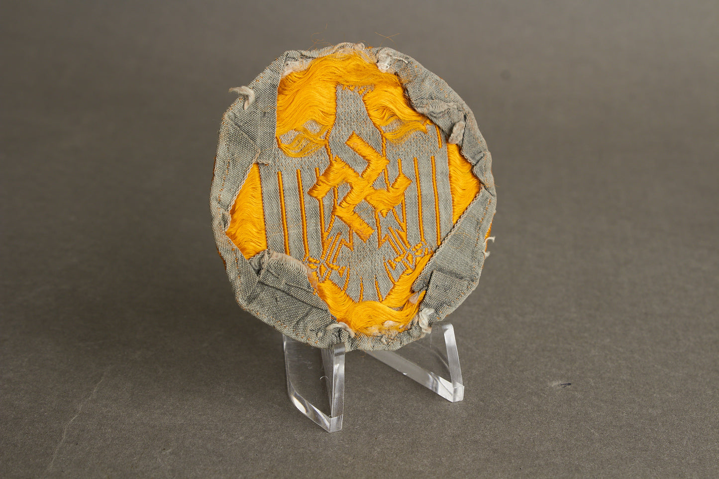 DRL Cloth "Leistungsabzeichen" in Grey. Tunic removed. Original.