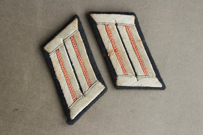 Wehrmacht Panzer Officer Collar tabs. Matching. Original.