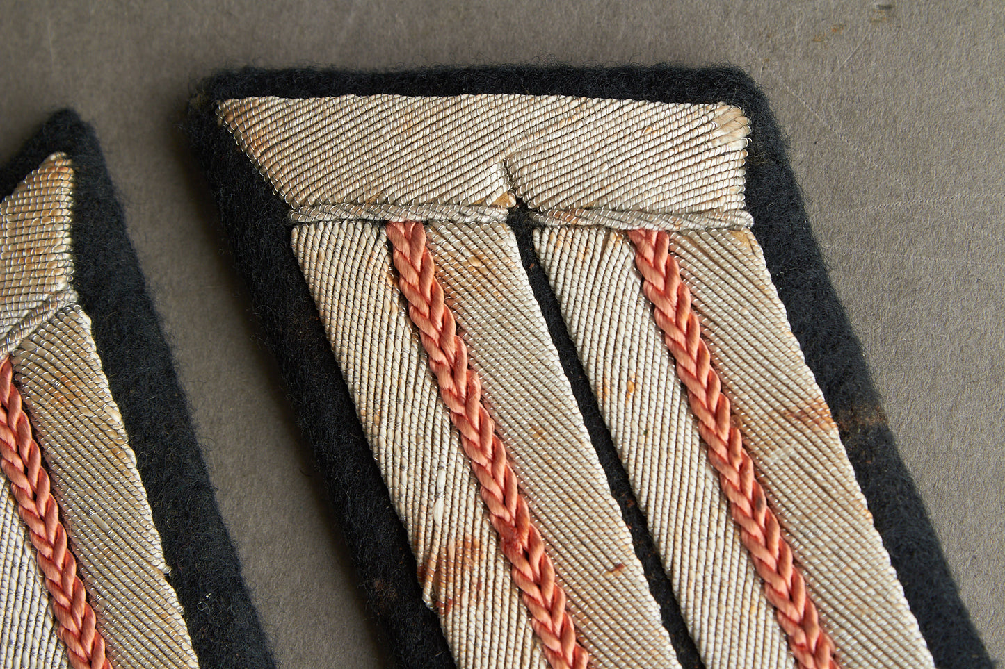 Wehrmacht Panzer Officer Collar tabs. Matching. Original.