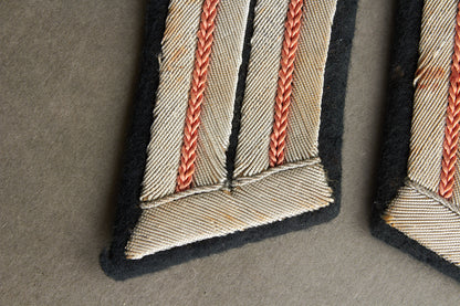 Wehrmacht Panzer Officer Collar tabs. Matching. Original.