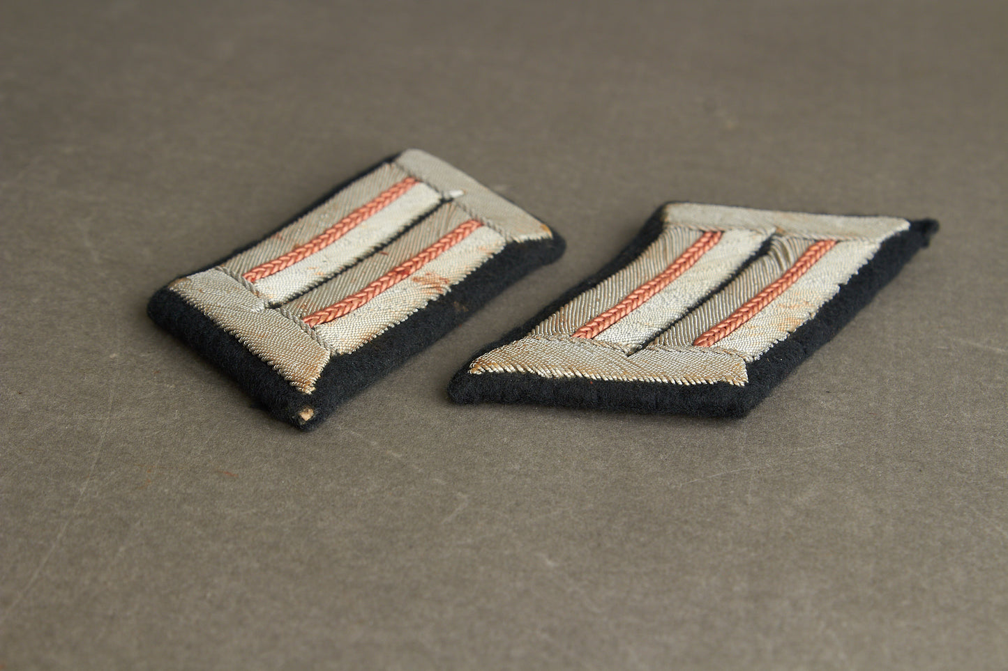 Wehrmacht Panzer Officer Collar tabs. Matching. Original.