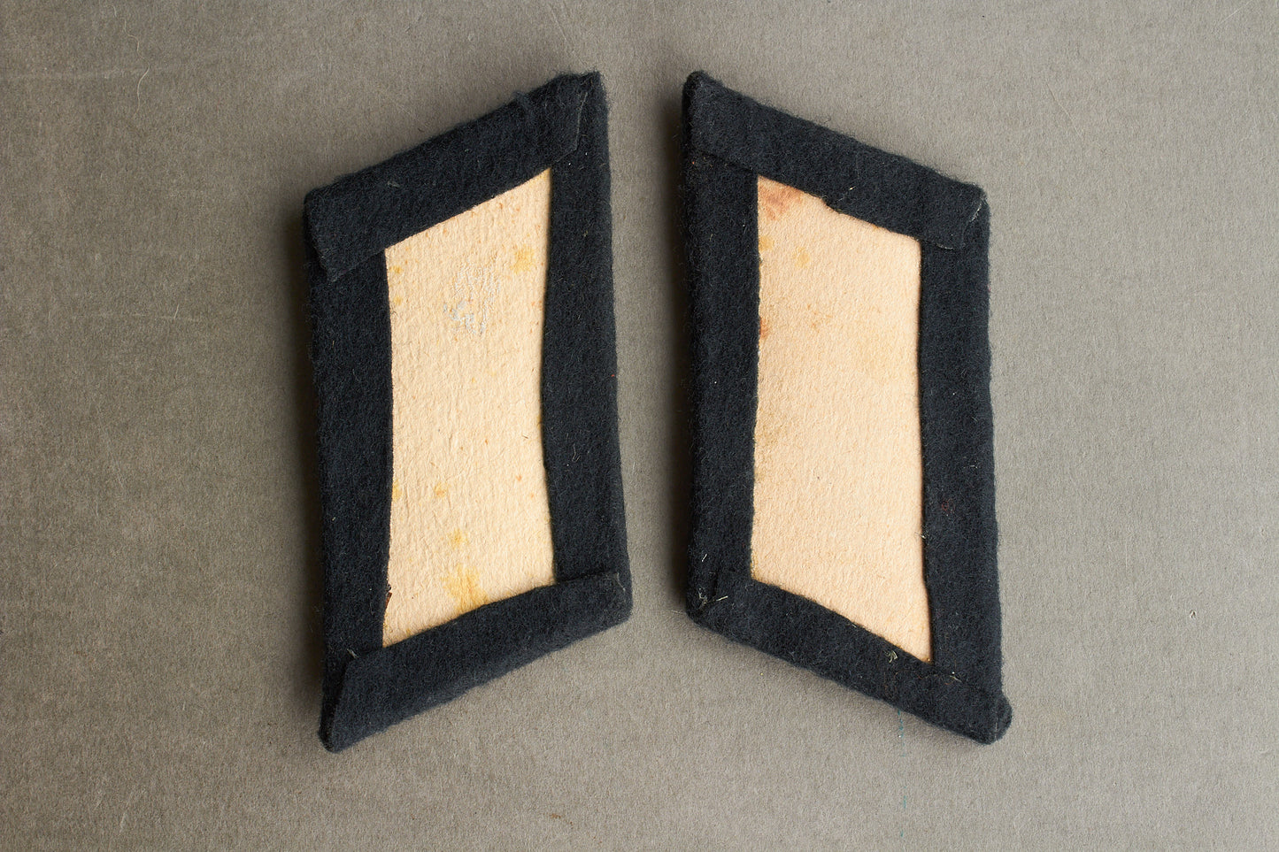 Wehrmacht Panzer Officer Collar tabs. Matching. Original.