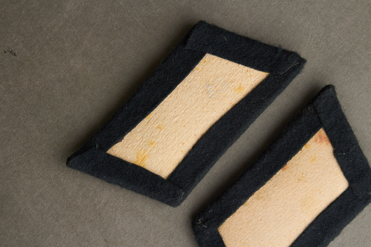 Wehrmacht Panzer Officer Collar tabs. Matching. Original.