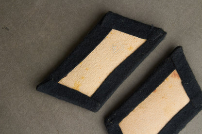 Wehrmacht Panzer Officer Collar tabs. Matching. Original.