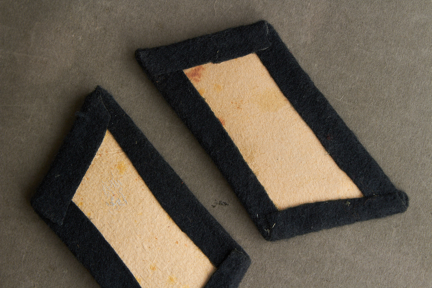 Wehrmacht Panzer Officer Collar tabs. Matching. Original.