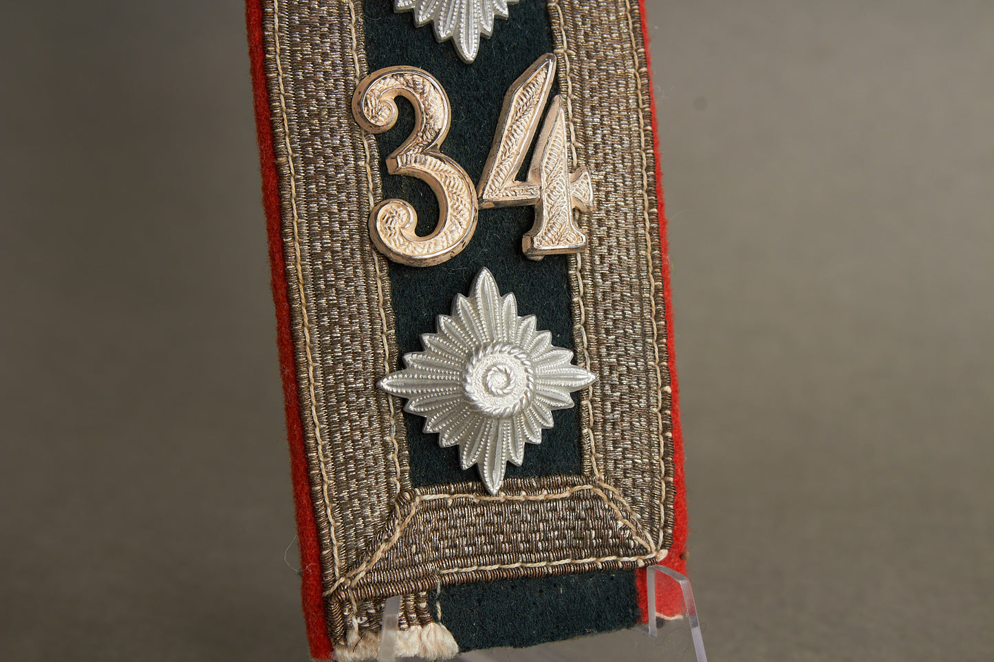 Wehrmacht Artillerie Unteroffizier Shoulder board. Tunic removed. Original.