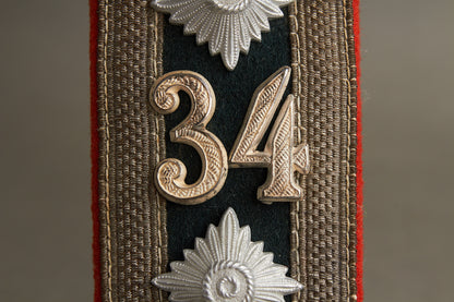 Wehrmacht Artillerie Unteroffizier Shoulder board. Tunic removed. Original.