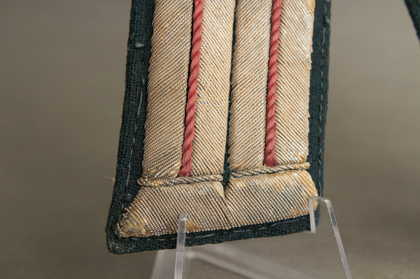 Wehrmacht Panzer Officer Collar Tabs. Matching. Tunic removed. Original.