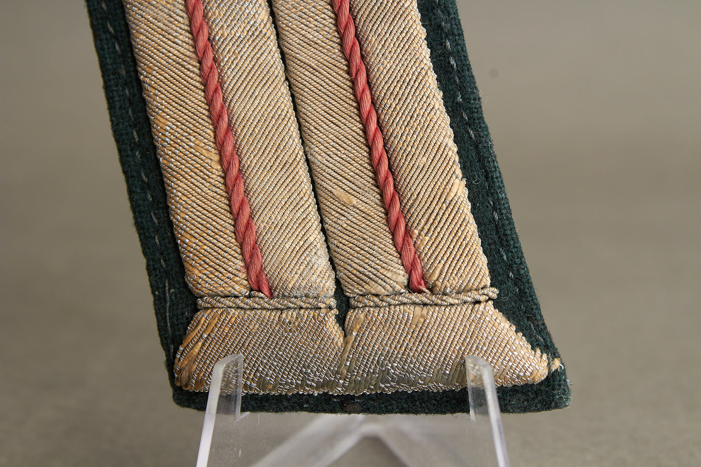 Wehrmacht Panzer Officer Collar Tabs. Matching. Tunic removed. Original.