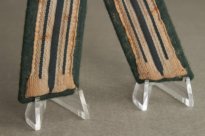 Wehrmacht Collar Tabs. Matching. Tunic removed. Original.