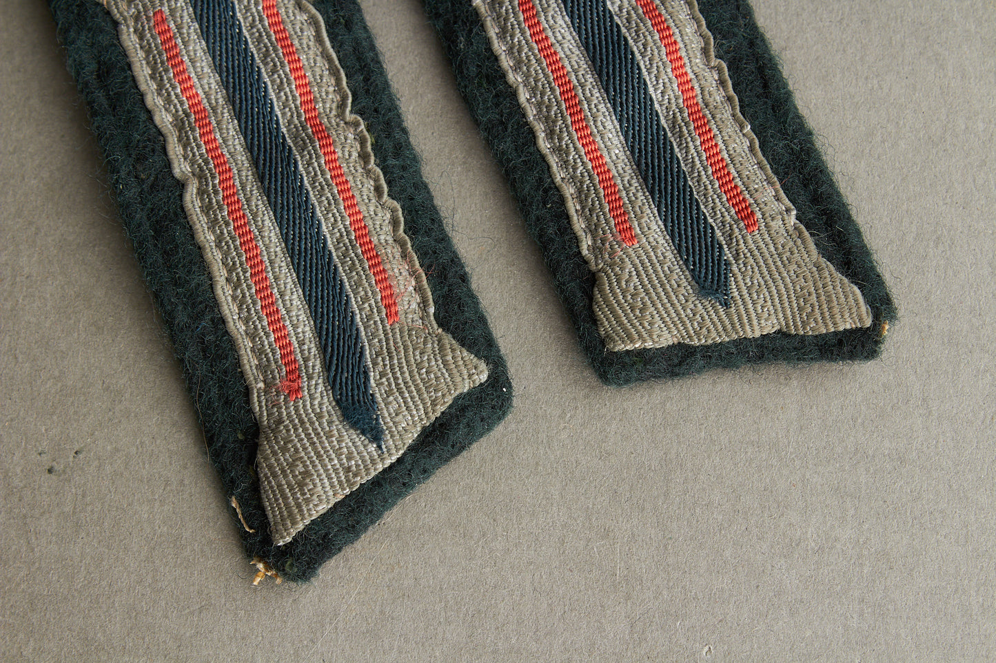 Wehrmacht "Artillerie" Collar Tabs. Matching. Tunic removed. Original.