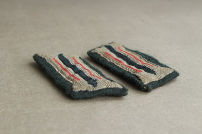 Wehrmacht "Artillerie" Collar Tabs. Matching. Tunic removed. Original.