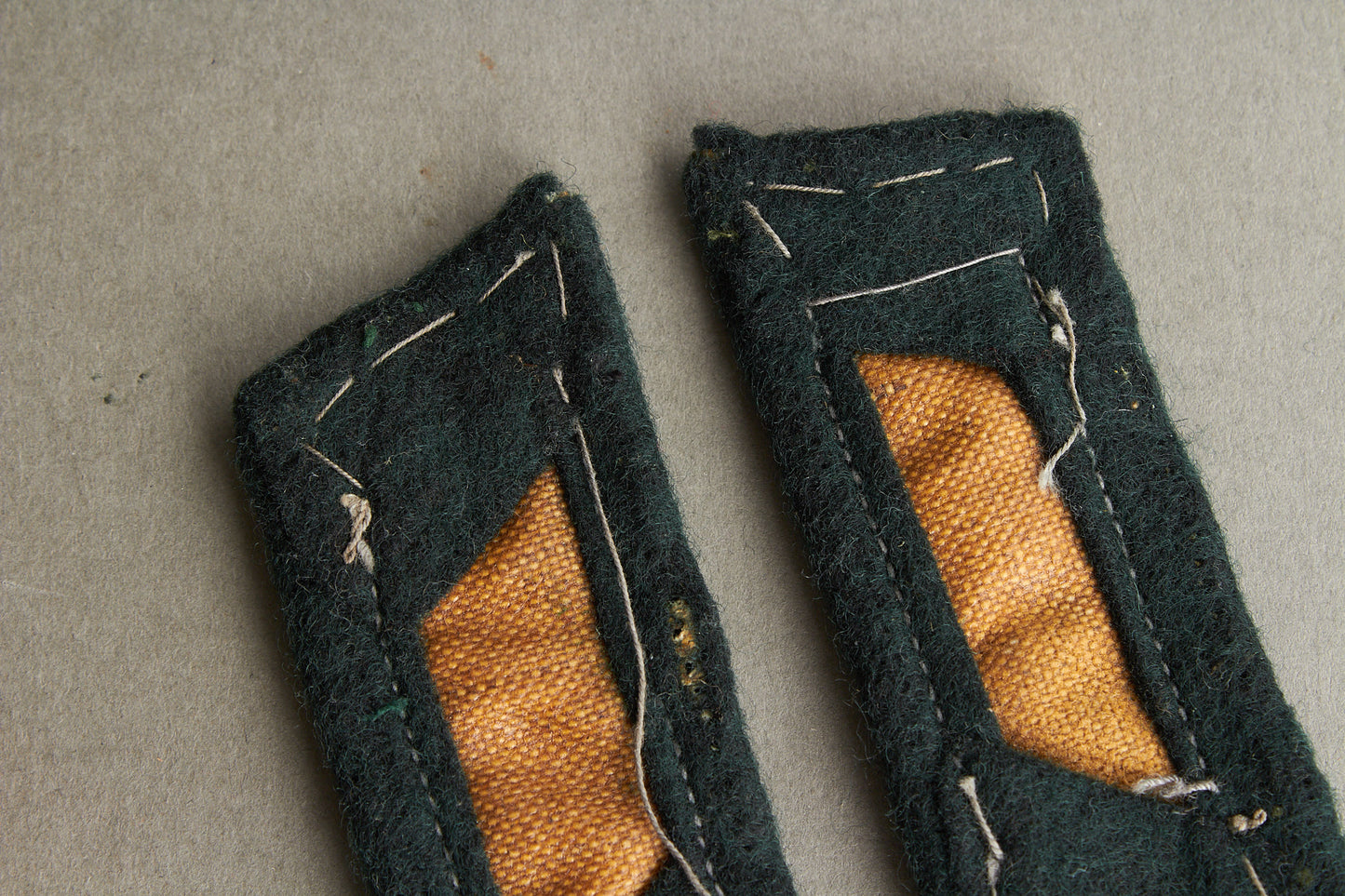 Wehrmacht "Artillerie" Collar Tabs. Matching. Tunic removed. Original.