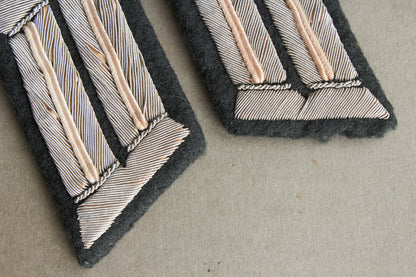 Wehrmacht Officer Collar Tabs. Matching. Tunic removed. Original.