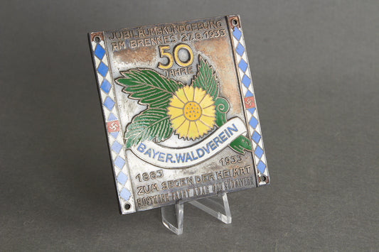 Early ADAC "Plakette" from 1933. Rare. Original.