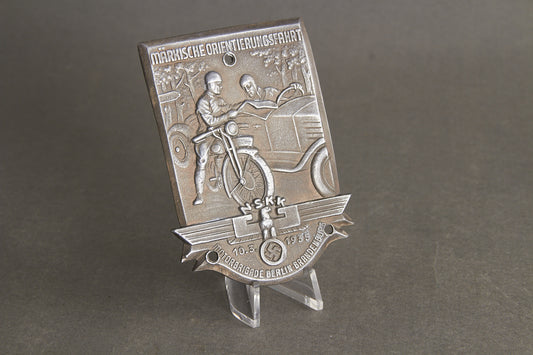 Early NSKK "Plakette" from 1935. Rare. Original.