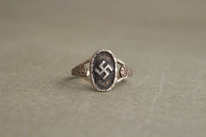 NSDAP Fingerring. 850-Silver. Original.