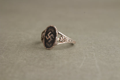 NSDAP Fingerring. 850-Silver. Original.