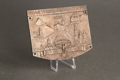 Early NSKK "Plakette" from 1935. Original.