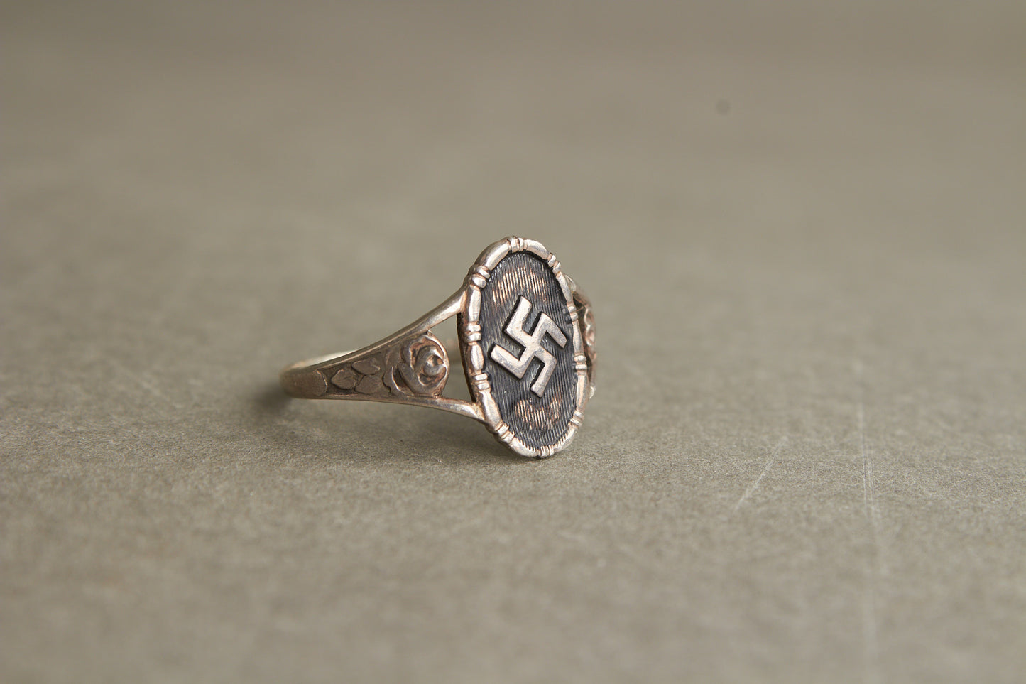 NSDAP Fingerring. 850-Silver. Original.