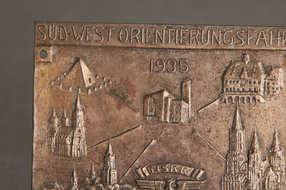 Early NSKK "Plakette" from 1935. Original.