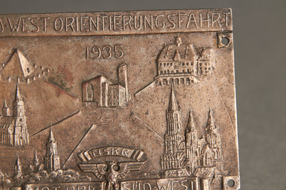 Early NSKK "Plakette" from 1935. Original.