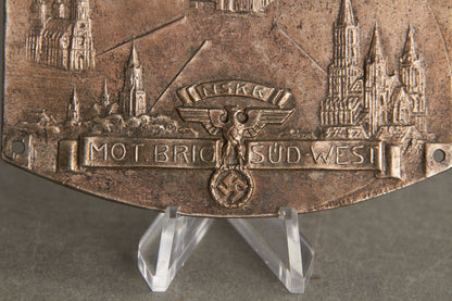 Early NSKK "Plakette" from 1935. Original.